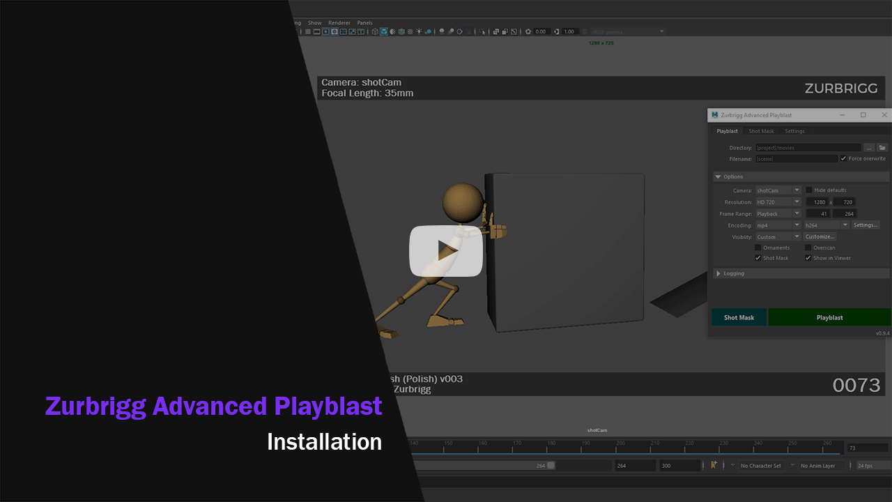 Installing Advanced Playblast